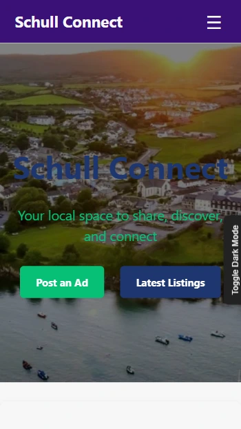 Schull Connect App Layout
